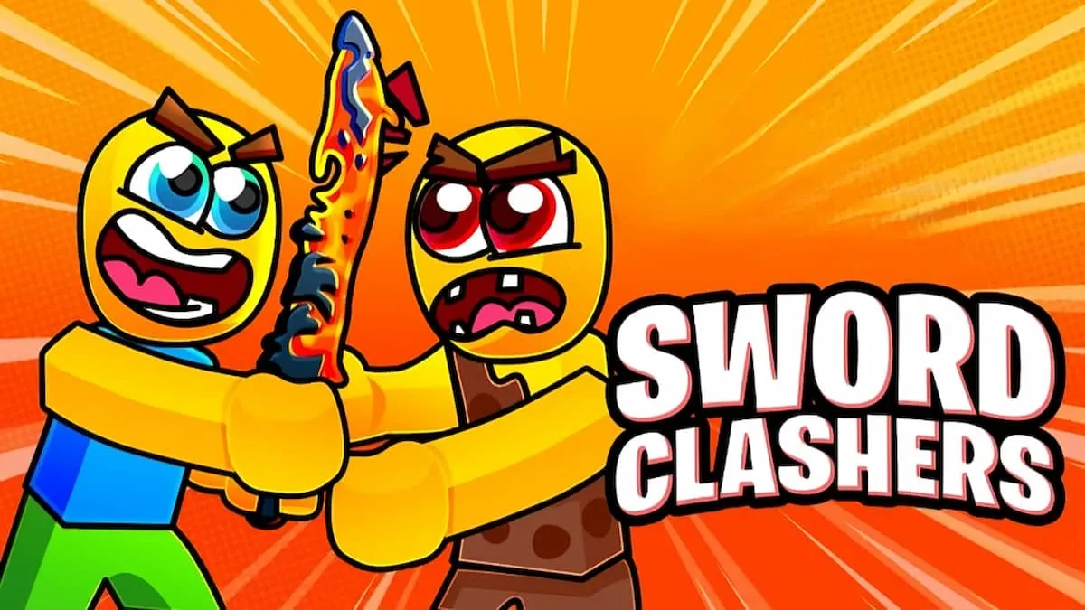 Promo image for Sword Clashers Simulator.