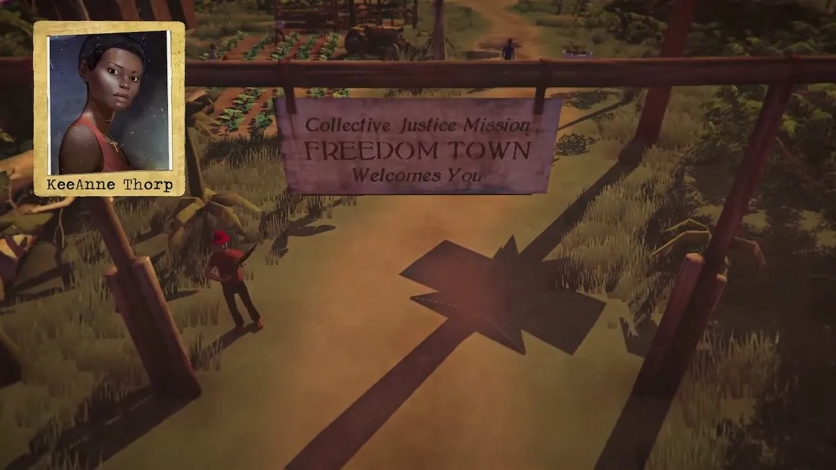 The entrance to Freedom Town in The Church in the Darkness.