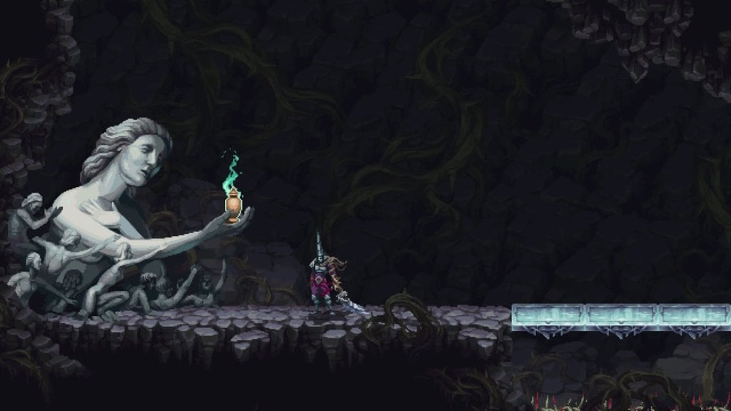 The movement ability statue in Blasphemous 2.