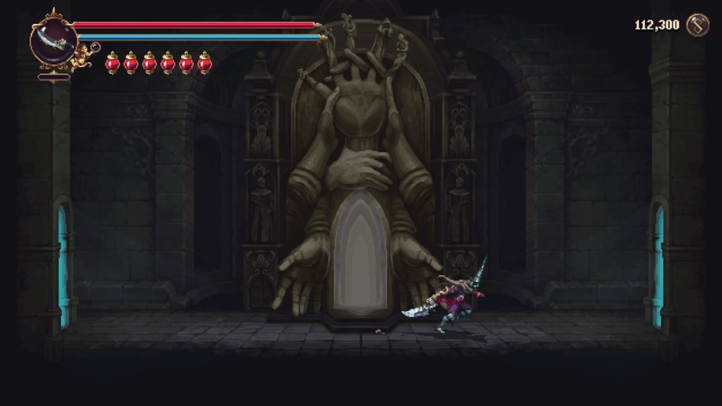 The teleport room in Choir of Thorns in Blasphemous 2.