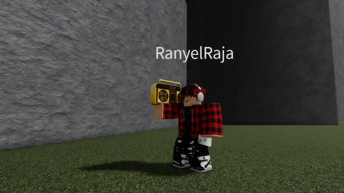 A player listening to Songs in Roblox