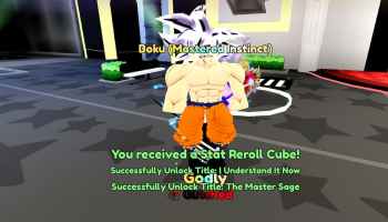 The Goku Mastered Instinct avatar in Anime Last Stand