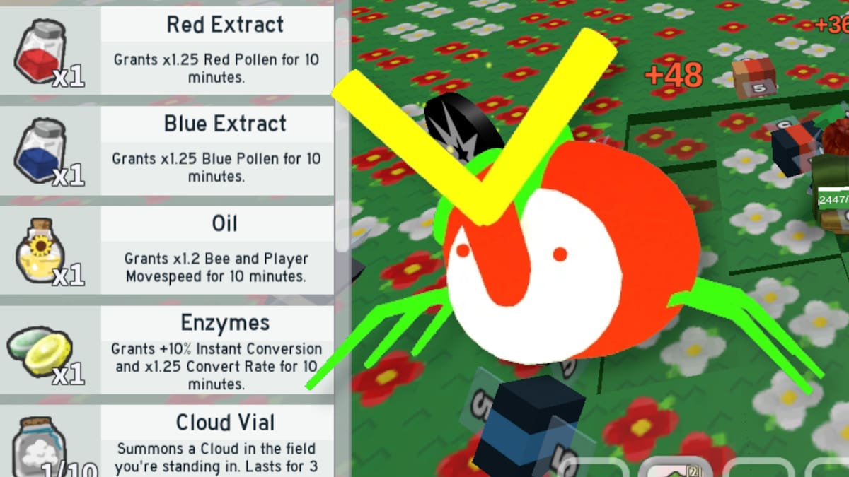 King Beetle drops in Roblox Bee Swan Simulator.