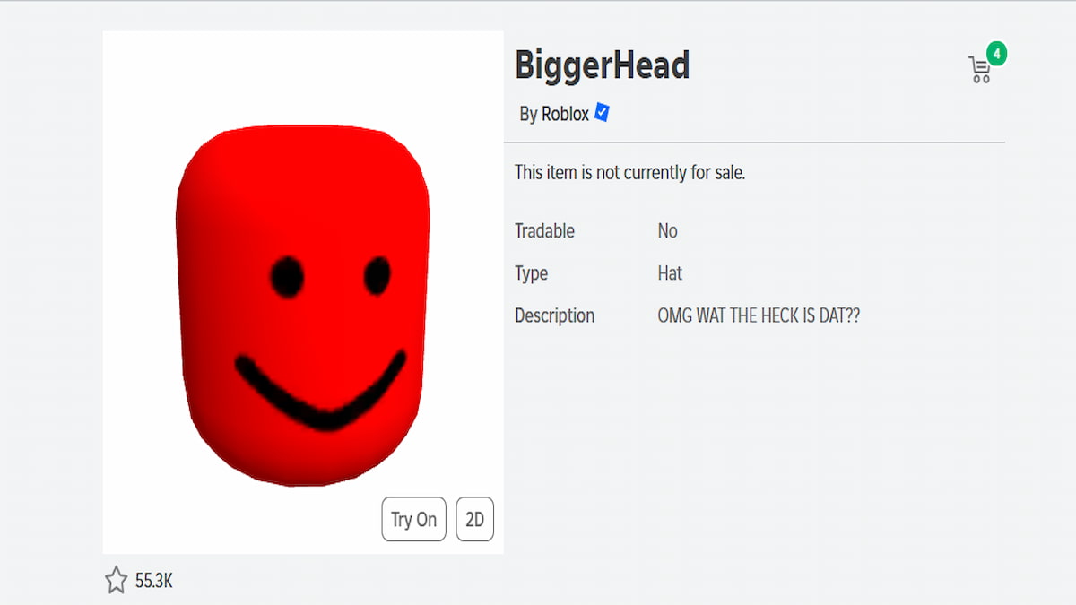 A Biggerhead UGC in Roblox