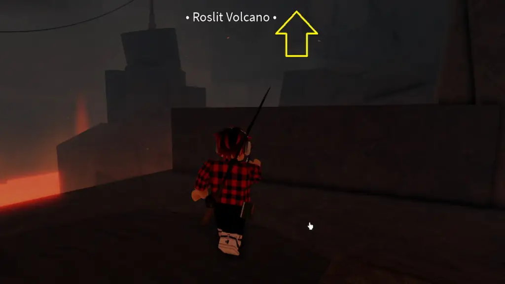 The Volcano in Roblox Fisch