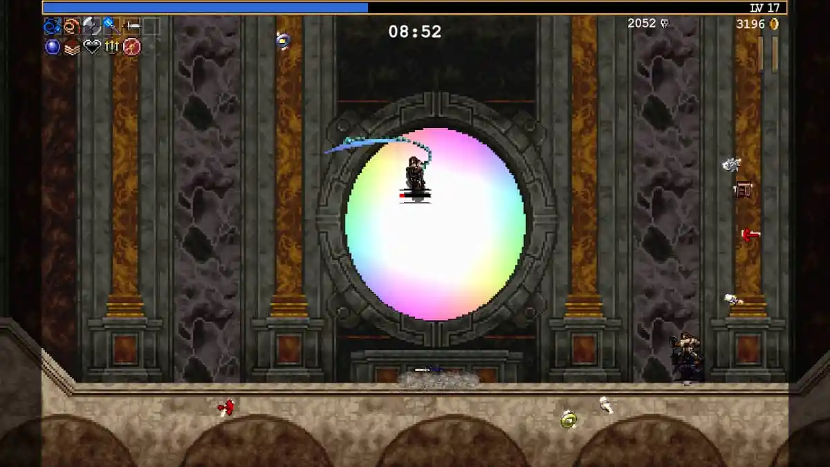 Doppelganger fight in Vampire Survivors Ode to Castlevania.