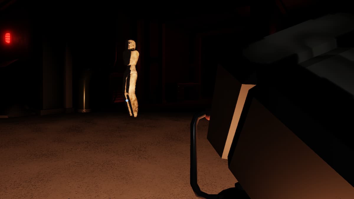 A wall dweller standing away from the player in Roblox Pressure