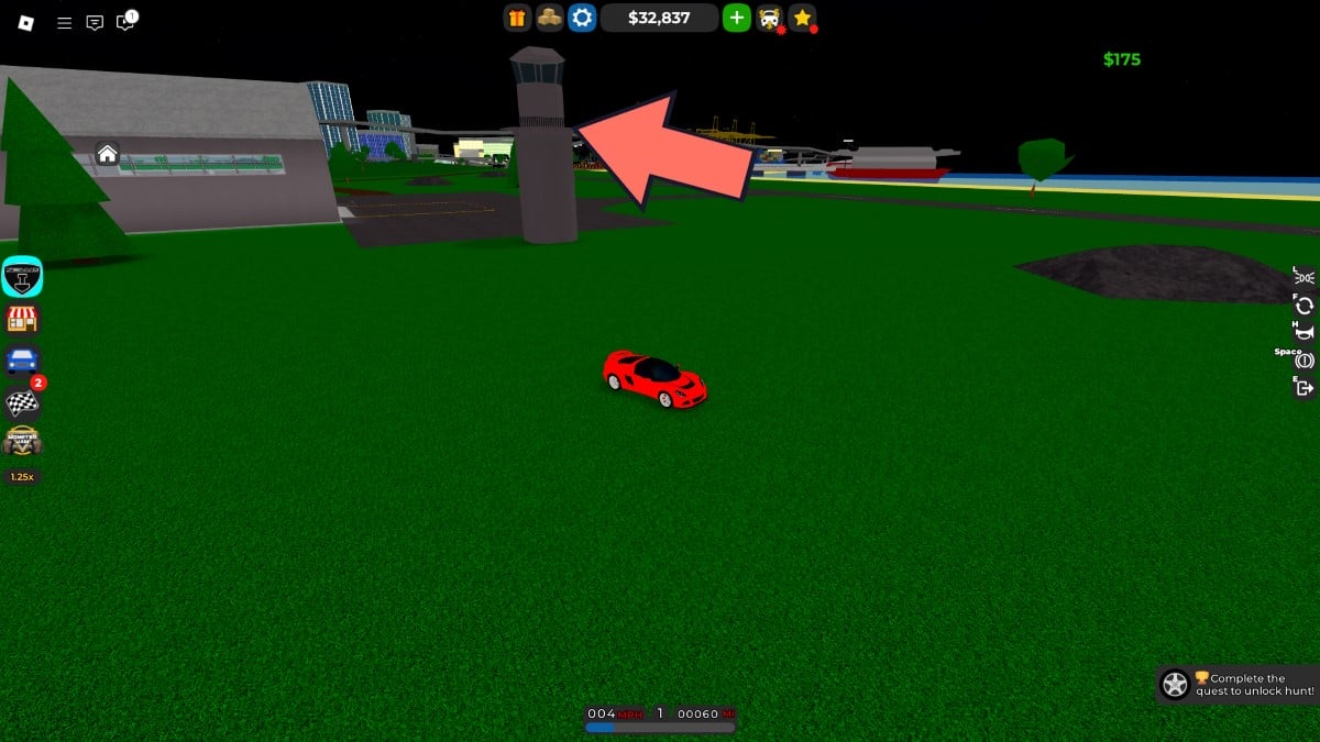 Doors location of the Zenvo Car in Car Dealership Tycoon