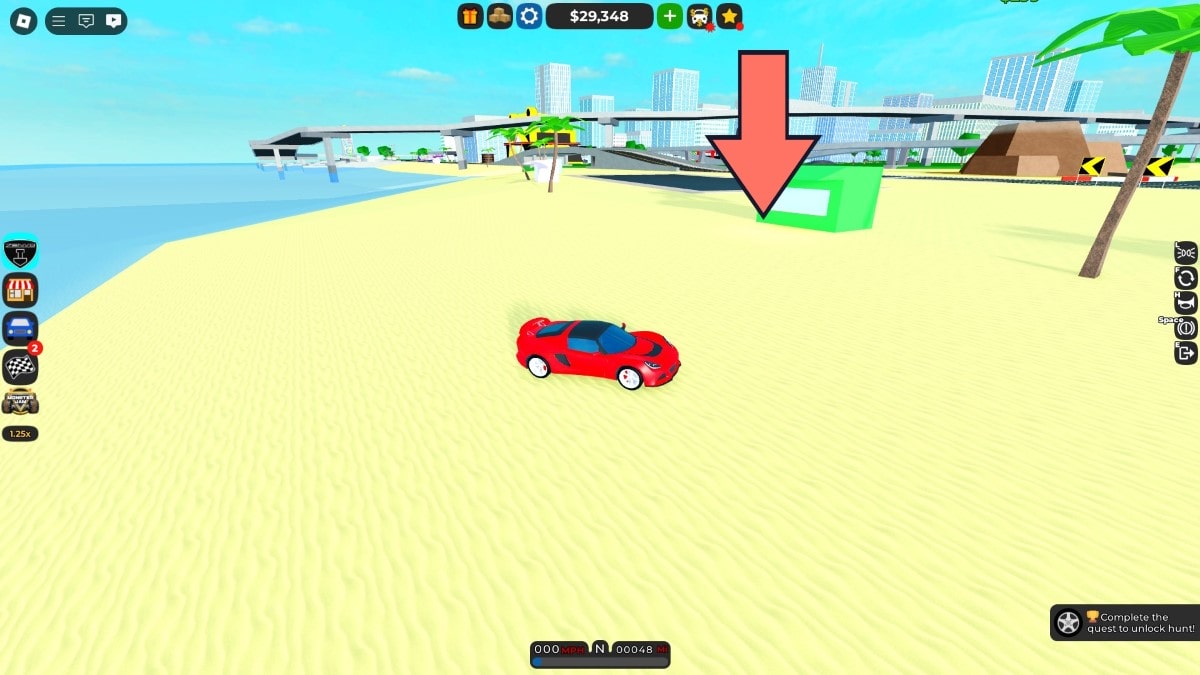 Rear Bumper location of the Zenvo Car in Car Dealership Tycoon