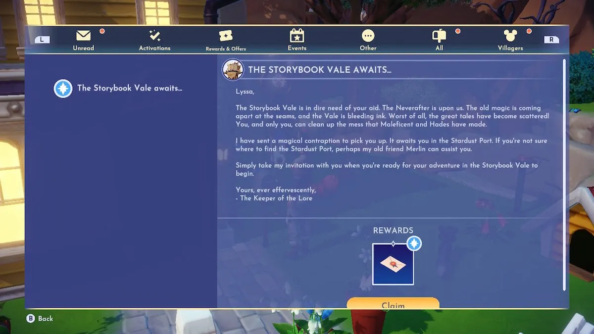 How to access The Storybook Vale in Disney Dreamlight Valley