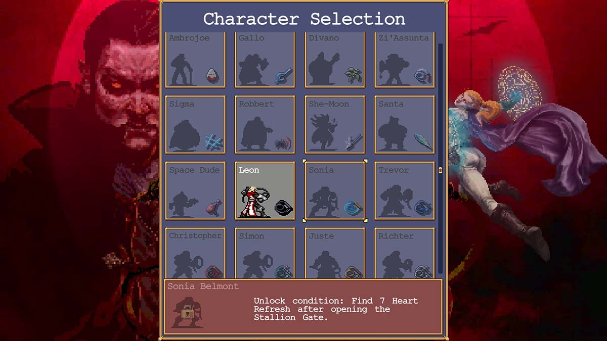 Vampire Guide How to unlock Sonia Belmont in Vampire Survivors Ode to Castlevania ...