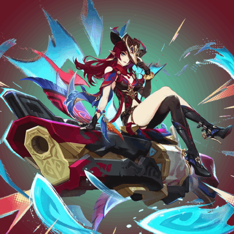 Chasca's official splash art in Genshin Impact