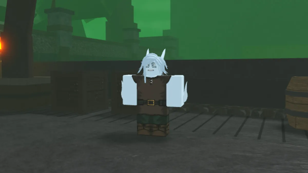 Akula race in Hollowed Roblox.