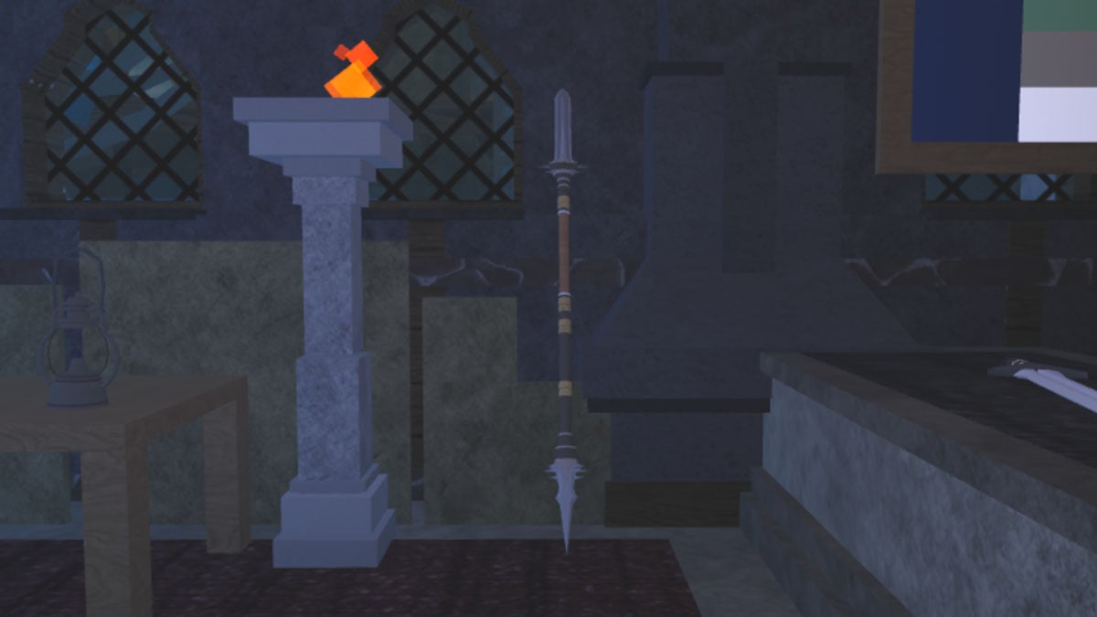 Spear in Hollowed Roblox.