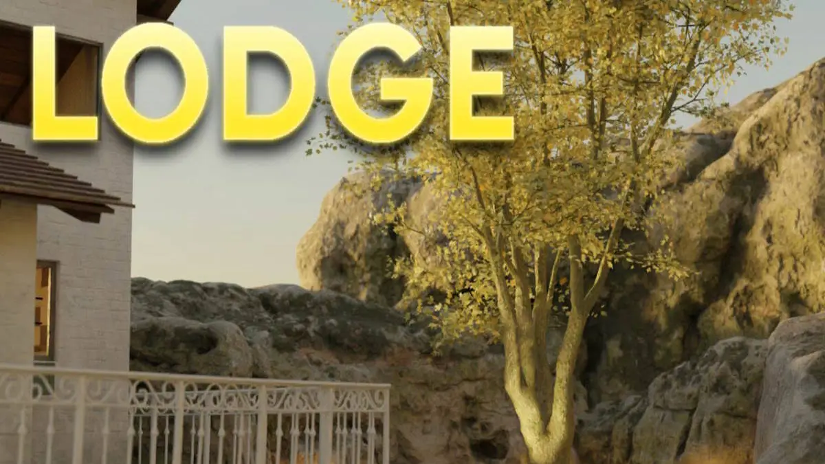 Title screen for Lodge (walkthrough)