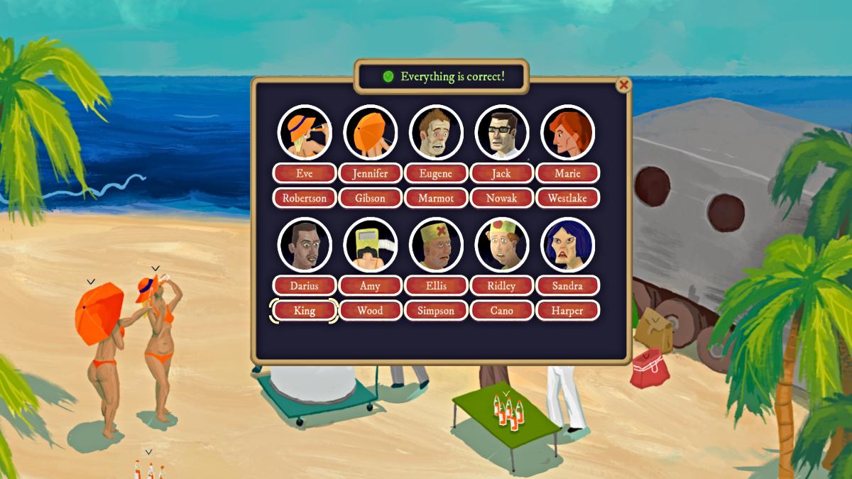 Beach trip names complete in Rise of the Golden Idol