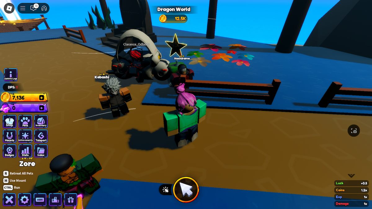 Bulma's motorcycle mount in Anime Shadow on Roblox.