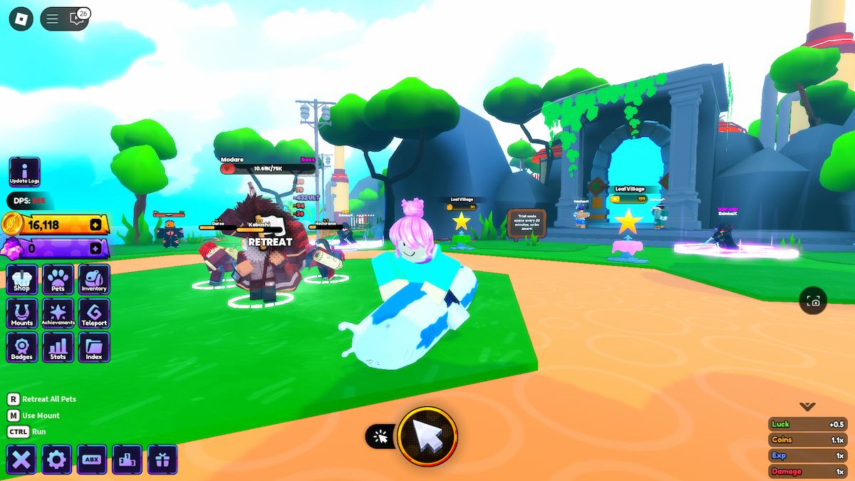 The Slug mount in Anime Shadow on Roblox.