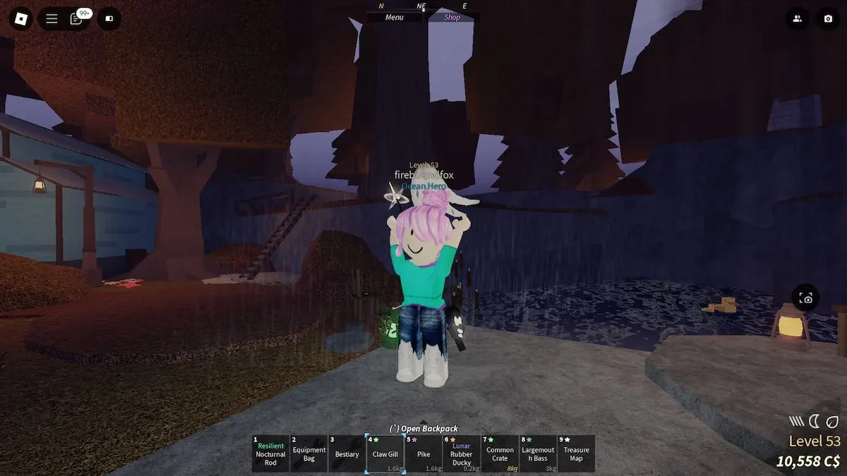 The Claw Gill in Fisch on Roblox.