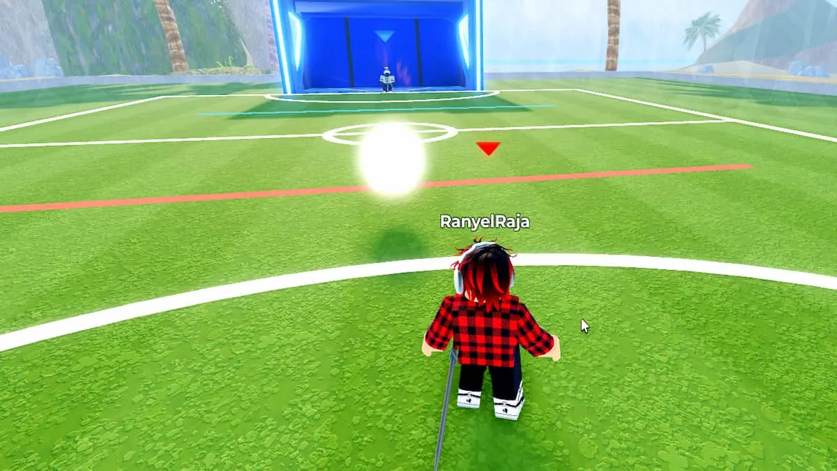 A player seeing a ball in Blade League