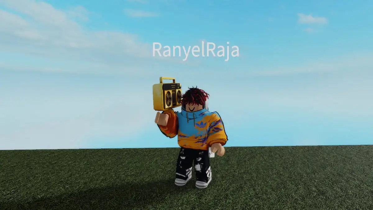 A player listening to Boombox in Roblox