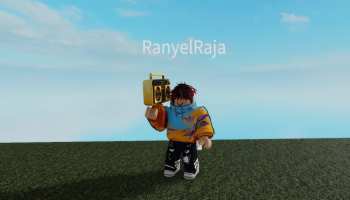 A player listening to Boombox in Roblox