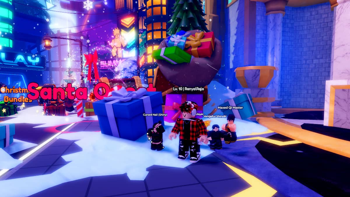 The Christmas Present in Anime Defenders