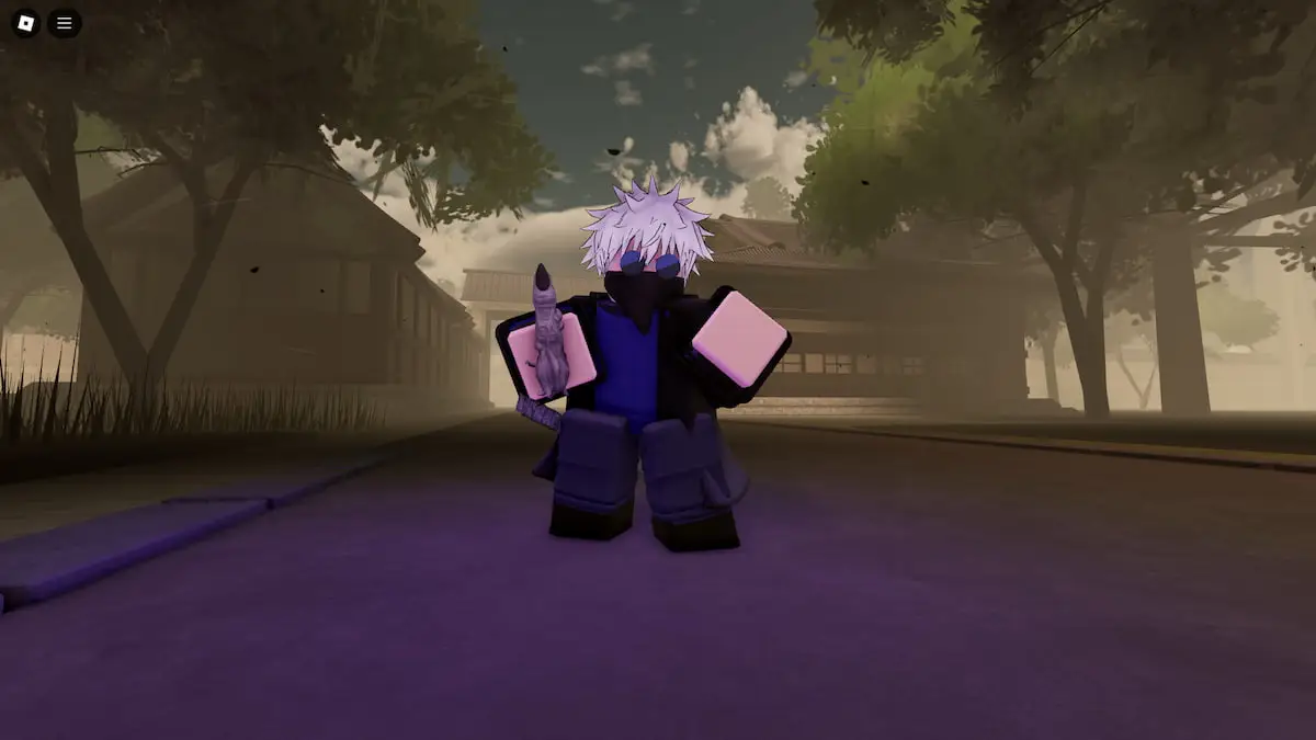 A player holding Demon Fingers in Jutjusu Infinite