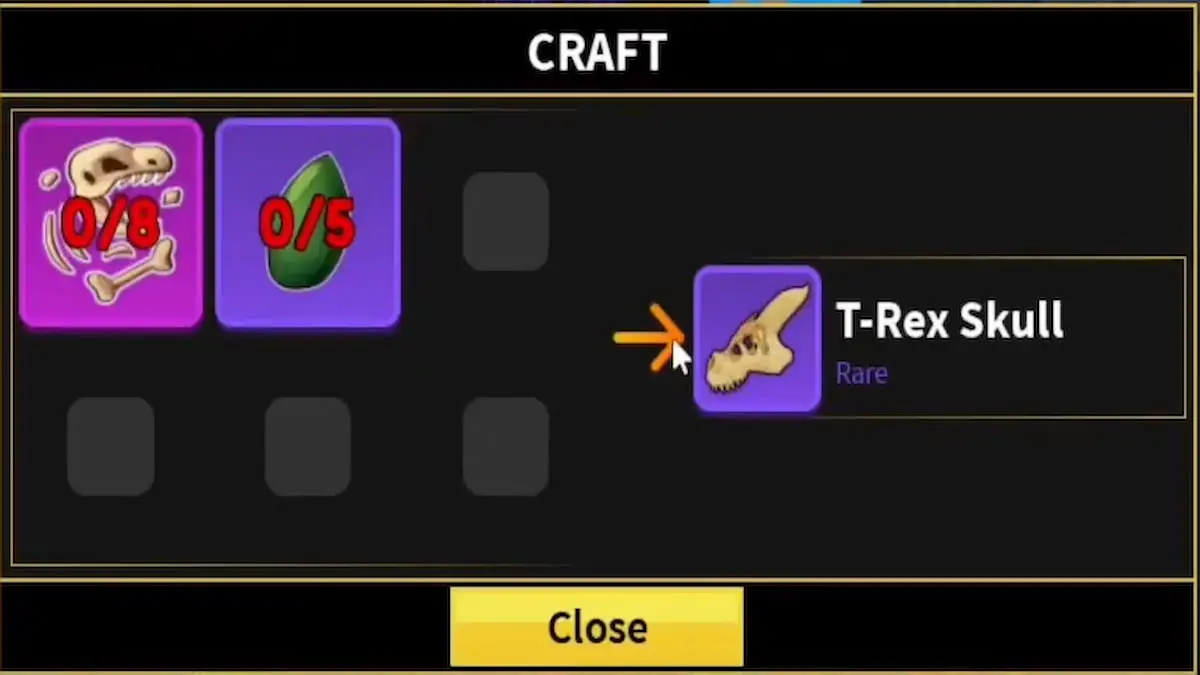 A Crafting Menu in Blox Fruits