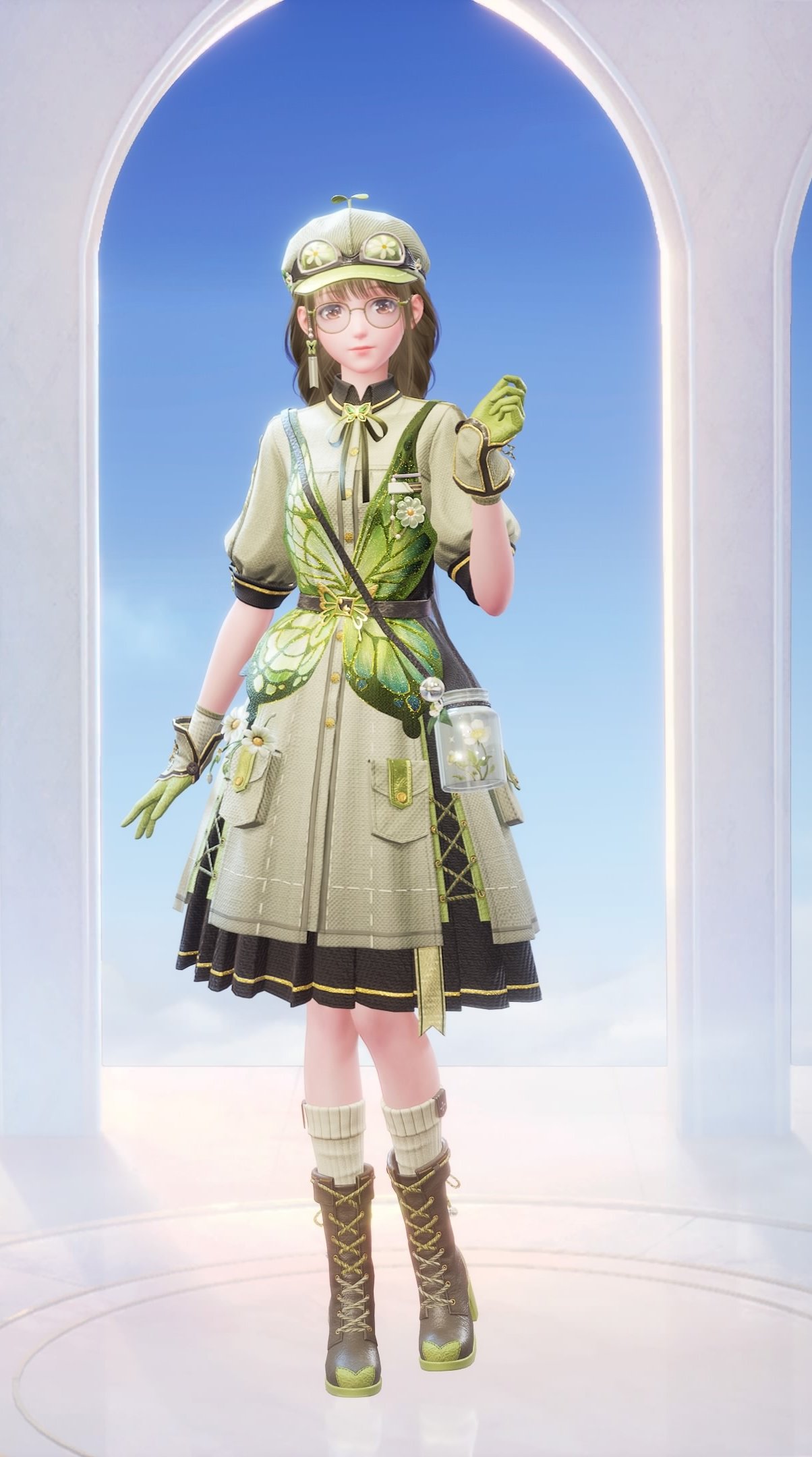 Nikki is wearing her Forest Fluttering outfit