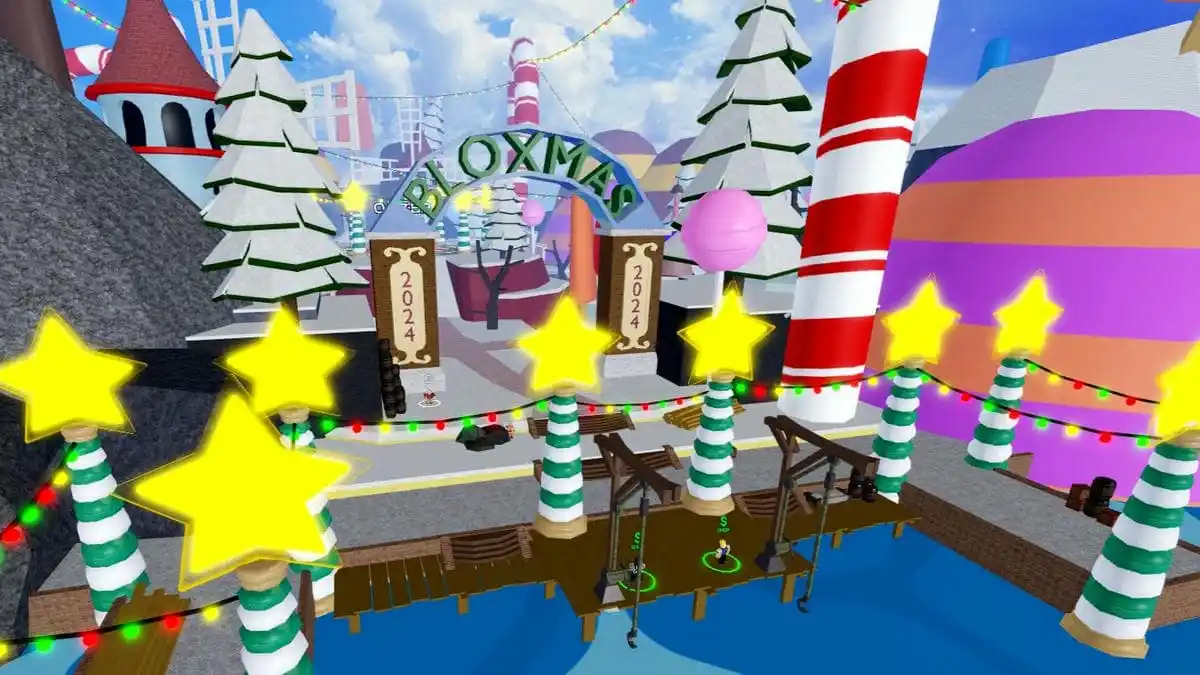 Showing the Holiday Island in Blox Fruits