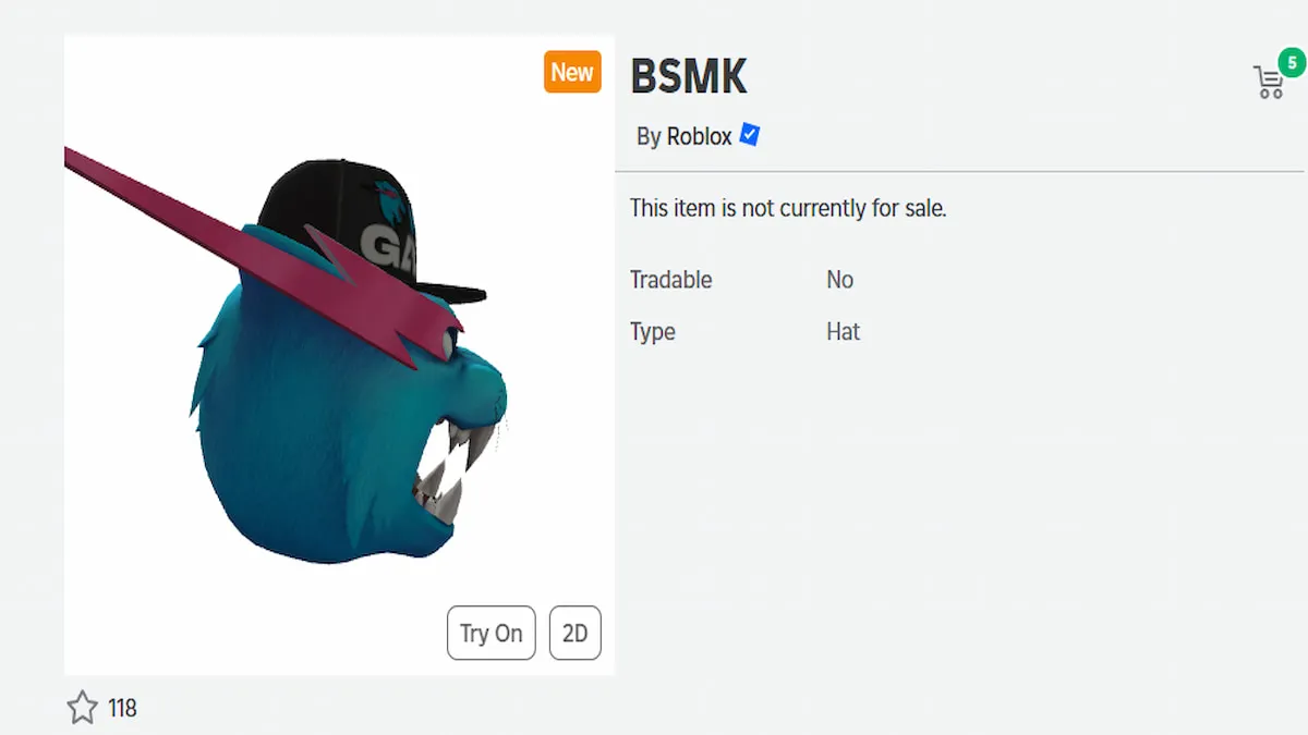 The BSMK Item in Roblox