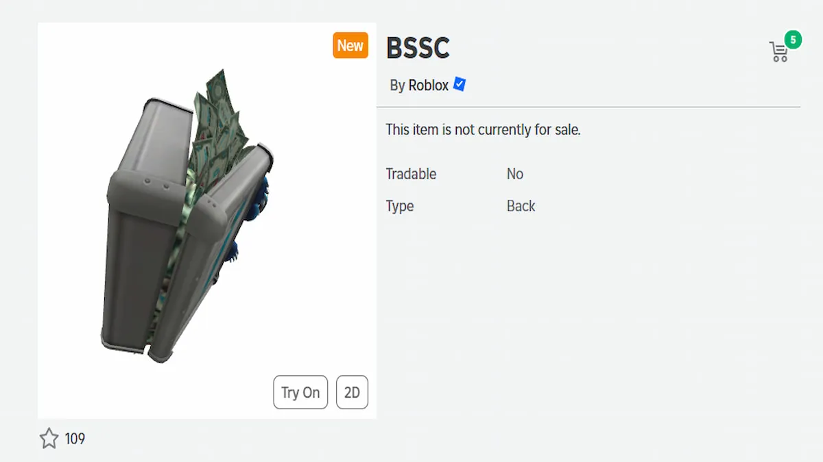 The BSSC Item in Roblox