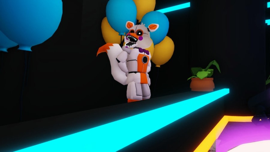 The PvP shop NPC standing in Five Nights TD