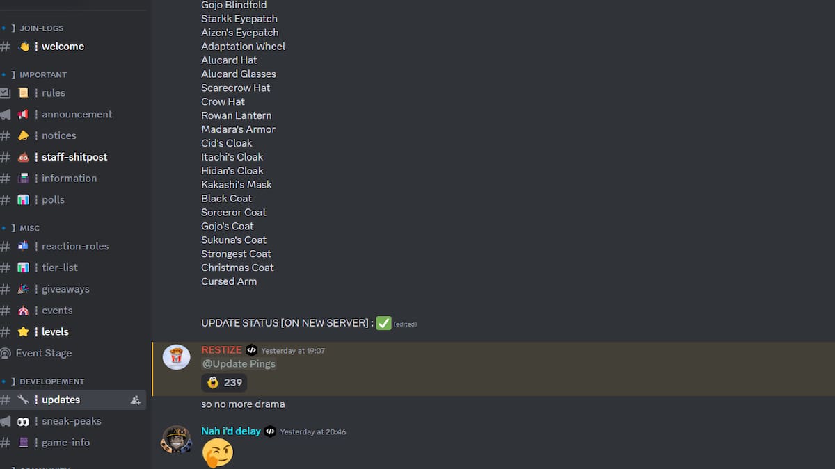 The Verse Piece Discord Channel