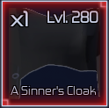 a sinners cloak item in jujutsu infinite