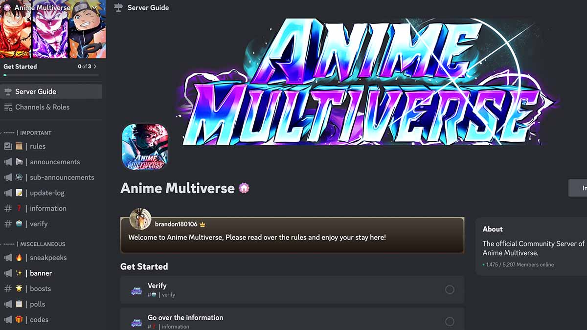 Anime Multiverse Discord