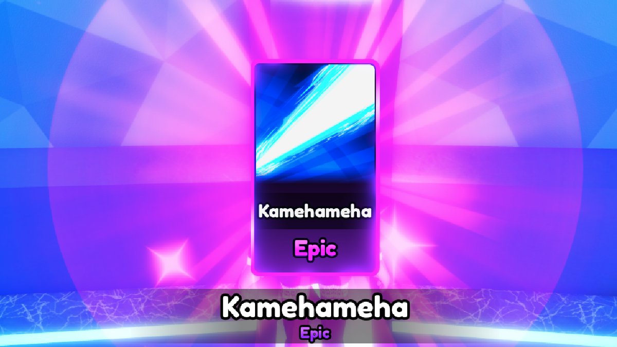 Kamehameha card in Anime Multiverse on Roblox.