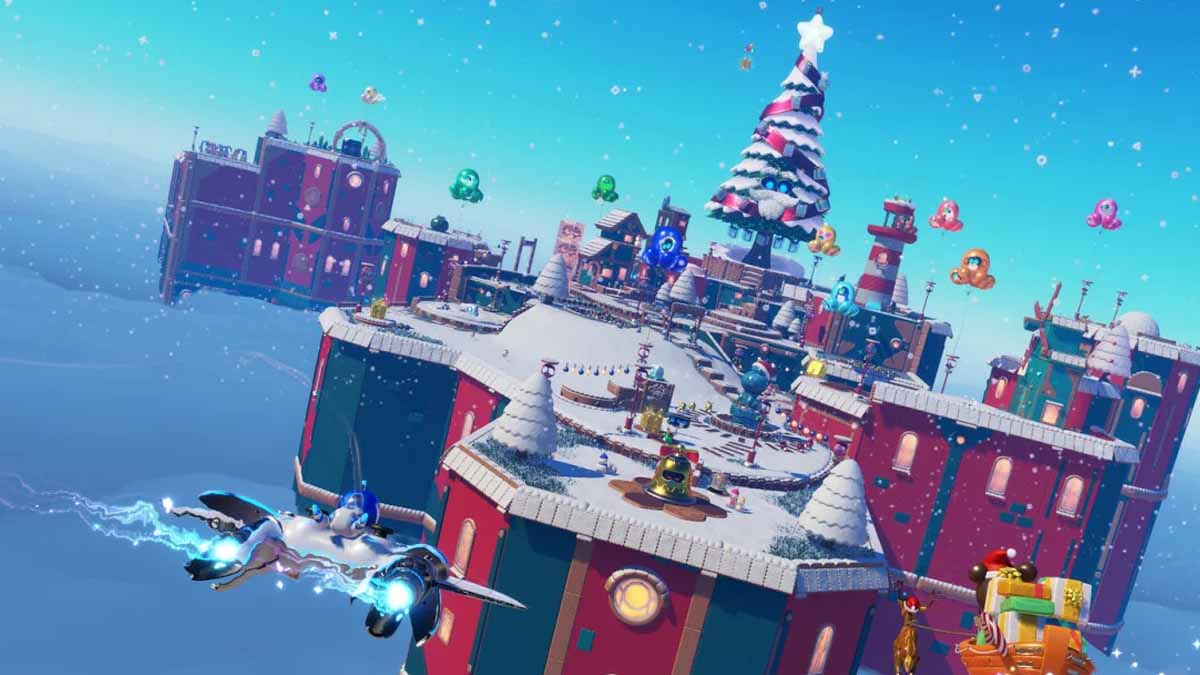 Astro bot Winter Wonder level.