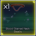 blood stained neck beads in jujutsu infinite