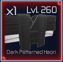 dark patterned haori item in jujutsu infinite