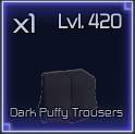 dark puffy trousers item in jujutsu infinite