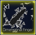 dimensional finger item in jujutsu infinite