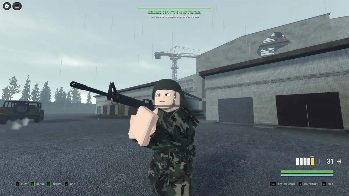 Blackhawn Rescue Mission 5 player holding a weapon