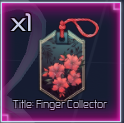 finger collector title in jujutsu infinite