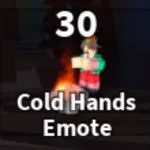 Cold Hands Emote in Fisch