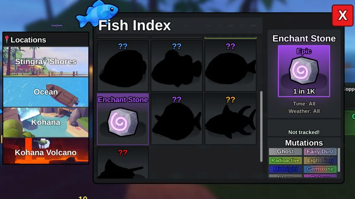 Fish It All Fish Locations & All Enchants List – Roblox