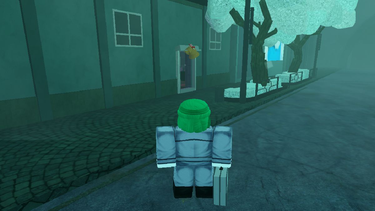 Hmuan se para frente a Helter Skelter en GHOST://RE en Roblox.