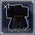 grey high skirt item in jujutsu infinite