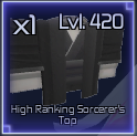 high ranking sorcerers top item in jujutsu infinite